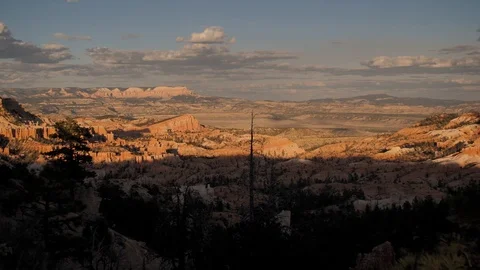 Panoramic view over the Bryce Canyon National Park Stock Footage 98515748