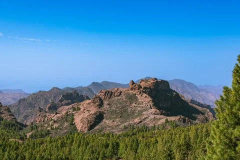 Panoramic View Over The Central Mountains Stock Photos
