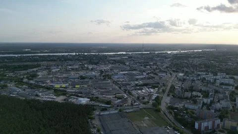 Panoramic view over the city #2 Video stock 243265960