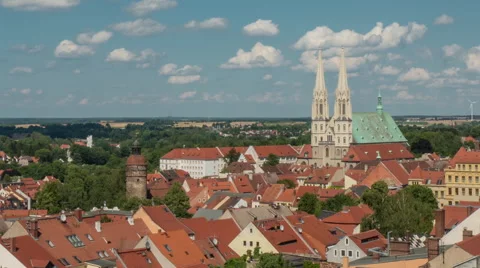 Panoramic view over Görlitz Timelapse Vídeos de archivo 61387512