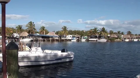 Panoramic view over Key Largo, Florida Video stock 93225989