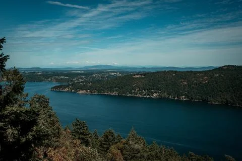 Panoramic view over the mountains Stock-Fotos