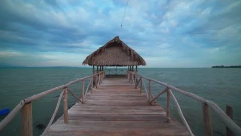 Panoramic View over the Pier Stock Footage 293378110