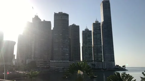 A panoramic view from Panamas Skyline Stock Footage 147896089