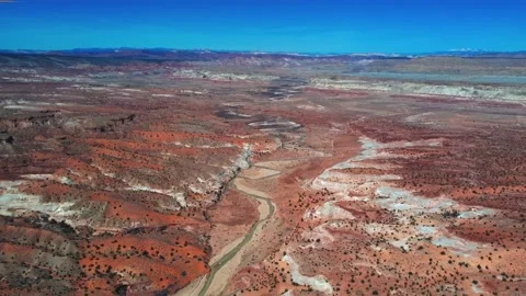 Panoramic View Paria River Canyon In Utah, Kanab, United States. Aerial Stockbeeldmateriaal 239055321