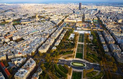 Panoramic view of Paris cityscape 写真素材