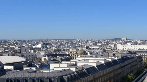 Panoramic view of Paris Stock Footage 55822089