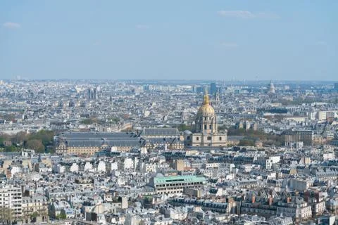 Panoramic view of Paris from a height Stock Photos