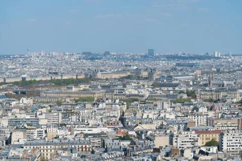 Panoramic view of Paris from a height Stock Photos