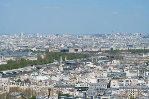 Panoramic view of Paris from a height Foto stock