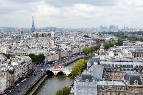 Panoramic view of paris Stock Photos
