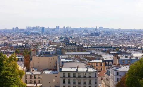 Panoramic view of Paris 写真素材
