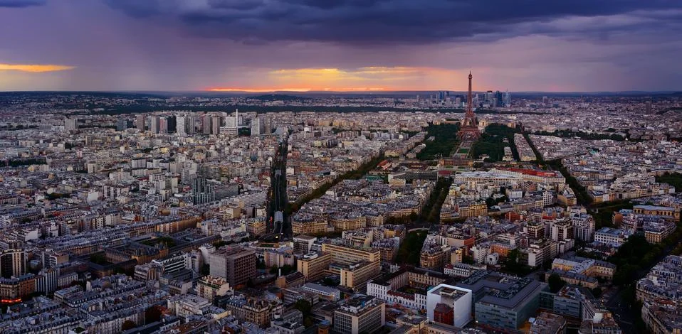 Panoramic view of Paris Stock-Fotos