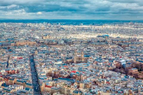 Panoramic view of Paris 스톡 사진