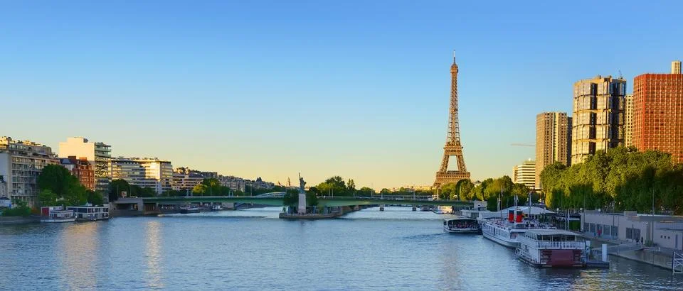 Panoramic view Paris Stock Photos