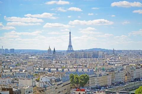 Panoramic View of Paris 写真素材