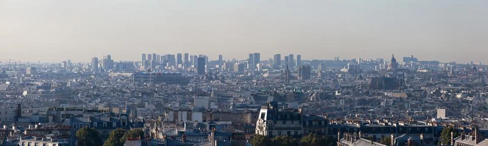 Panoramic view of Paris Stock Photos