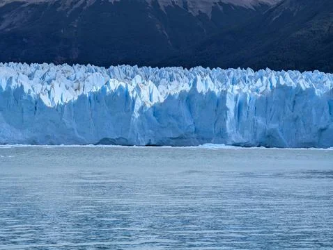 Panoramic view of Perito Moreno Glacier in Argentine Patagonia Stock Photos