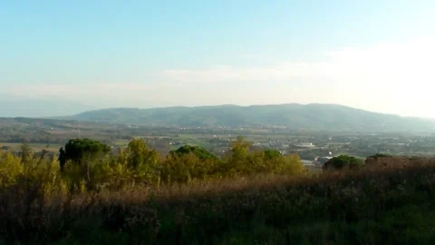Panoramic view from Perugia Video stock 155214287