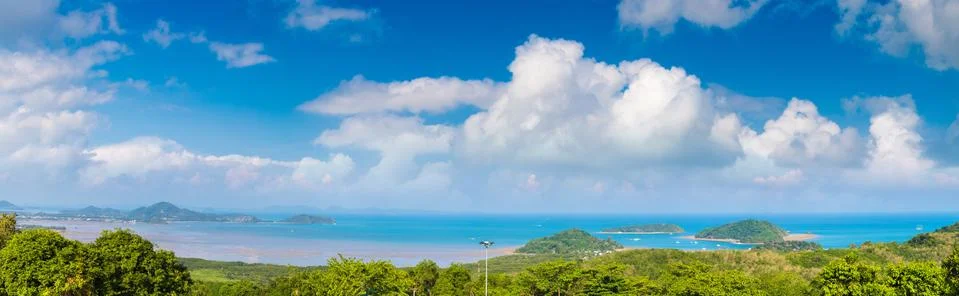Panoramic view of  Phuket Stock Photos
