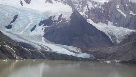 Panoramic view of the Piedras Blancas Glacier in Los Glaciares National Park Vidéo 343439473