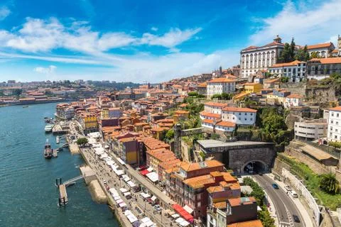 Panoramic view of Porto Stock Photos
