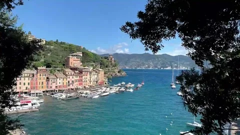 Panoramic View Of Portofino Video stock 268726678