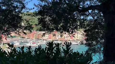 Panoramic View Of Portofino Stock Footage 268726679