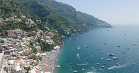Panoramic view of Positano, Amalfi Coast, Italy Video stock 251927271