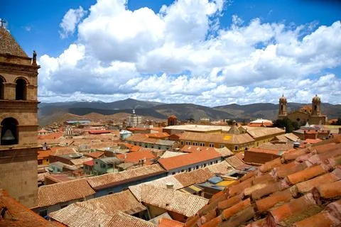 Panoramic View of Potos from the Rooftops Foto stock