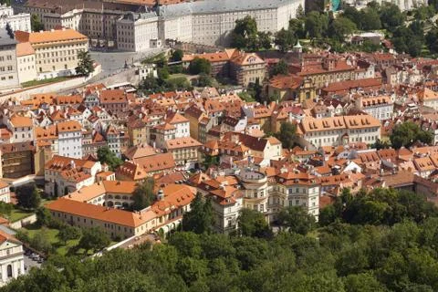 Panoramic view of Prague Stock-Fotos