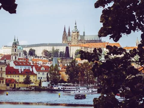 Panoramic view of Prague 写真素材