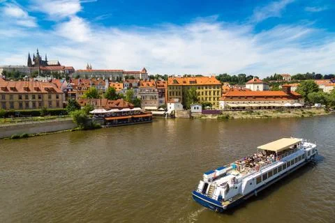 Panoramic view of  Prague Stock-Fotos