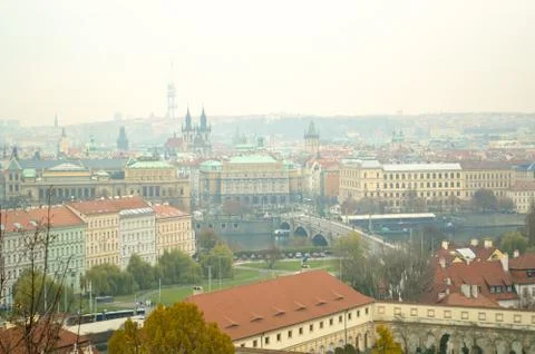 Panoramic View of Prague 写真素材