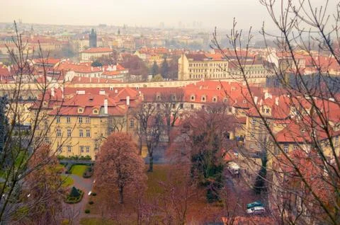 Panoramic View of Prague 写真素材