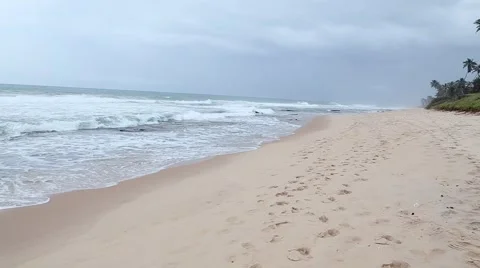 Panoramic View of Praia do Forte in Mata de Sao Joao, Bahia, Brazil Stock Footage 44185158