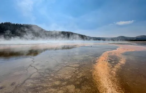 Panoramic view of Prismatic spring Stock Photos