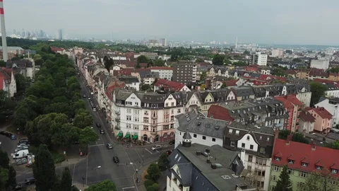 Panoramic view of a provincial German town 库存影片 196152125