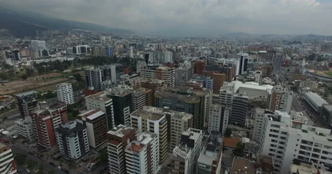 Panoramic View of Quito, Ecuador Stock Footage 61160503