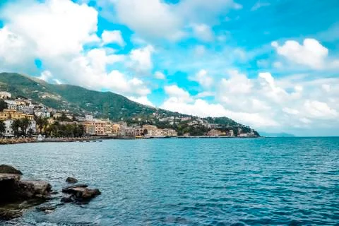 Panoramic View Rapallo Stock Photos