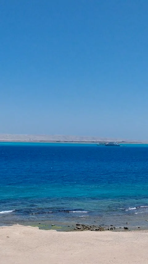 A panoramic view of the Red Sea Stock Footage 335961795
