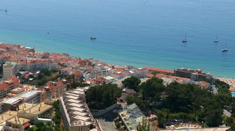 Panoramic View of Resort Town Video stock 40944163