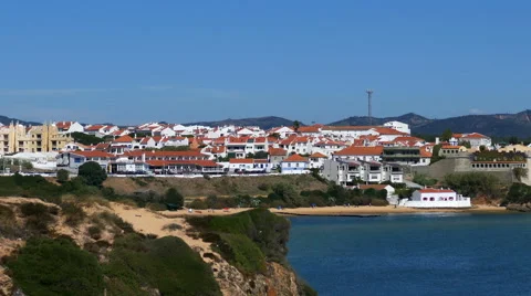Panoramic View of Resort Town Stock Footage 41546427