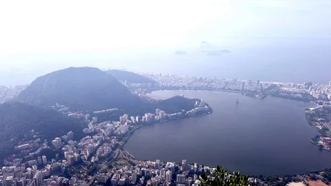 Panoramic view of Rio de Janeiro Stock Footage 125078296