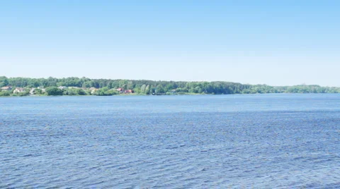 Panoramic view of river Stock Footage 5752546