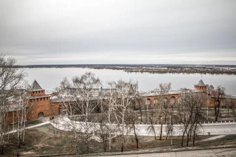 Panoramic view of the river Foto stock