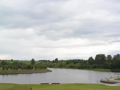 Panoramic view of a river Photos