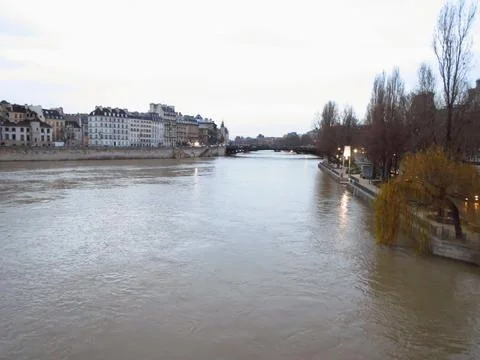 Panoramic view of the river Stock Photos