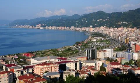 A panoramic view from Rize, Turkey Stock Photos