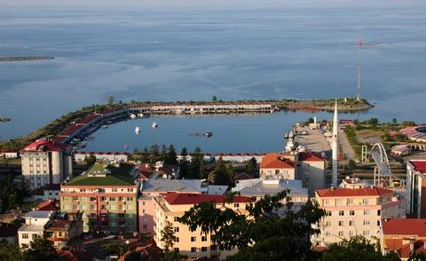 A panoramic view from Rize, Turkey Stock Photos